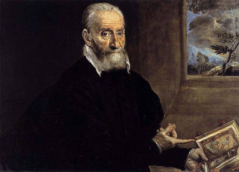 El Greco Portrait of Giorgio Giulio Clovio, the earliest surviving portrait from El Greco oil painting image